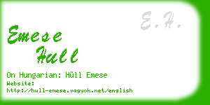 emese hull business card